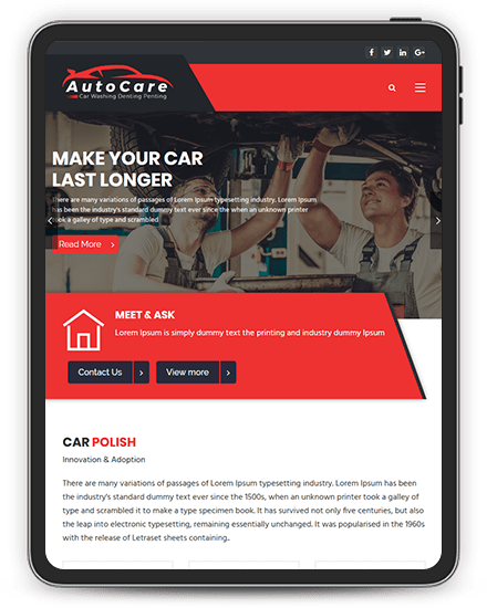 Autocare Tablet Image