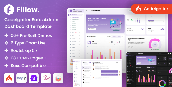  CodeIgniter Fillow Preview Image